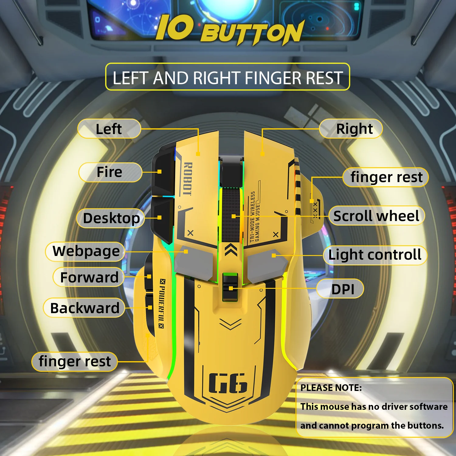 ATTACK SHARK G6 Tri-mode Gaming Mouse - Image 3