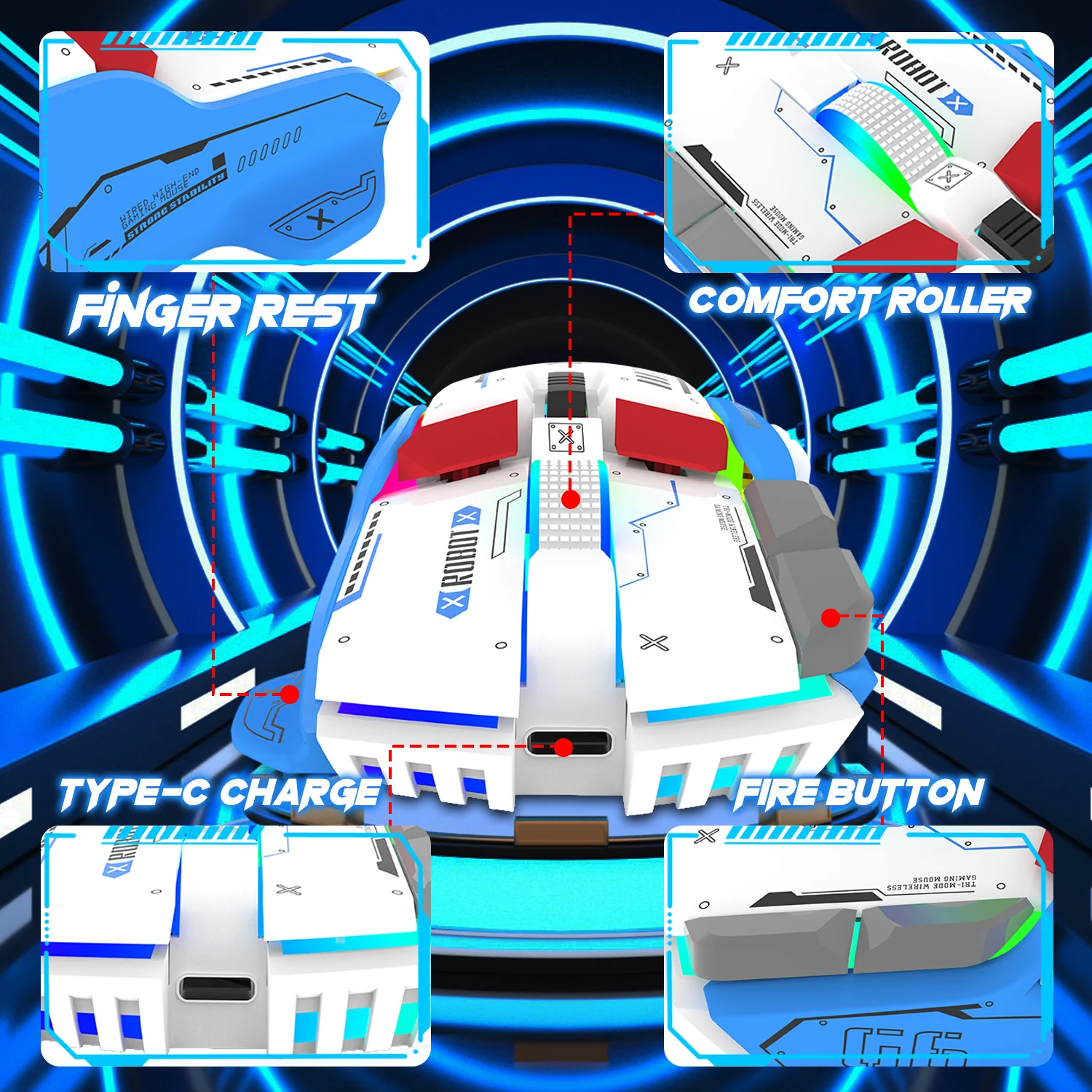 ATTACK SHARK G6 Tri-mode Gaming Mouse - Image 33