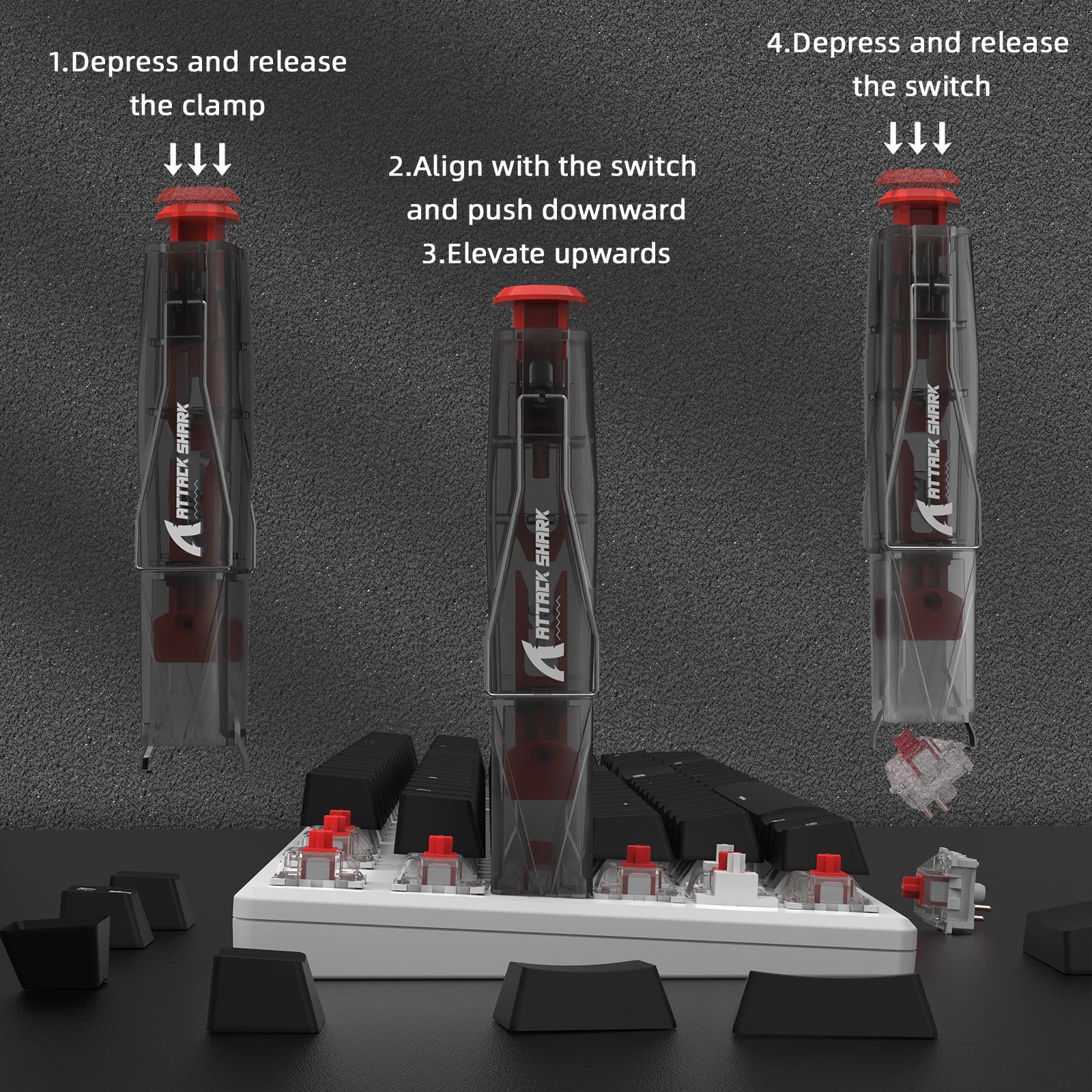 ATTACK SHARK KS01 KEYCAP & SWITCH PULLER - Image 4