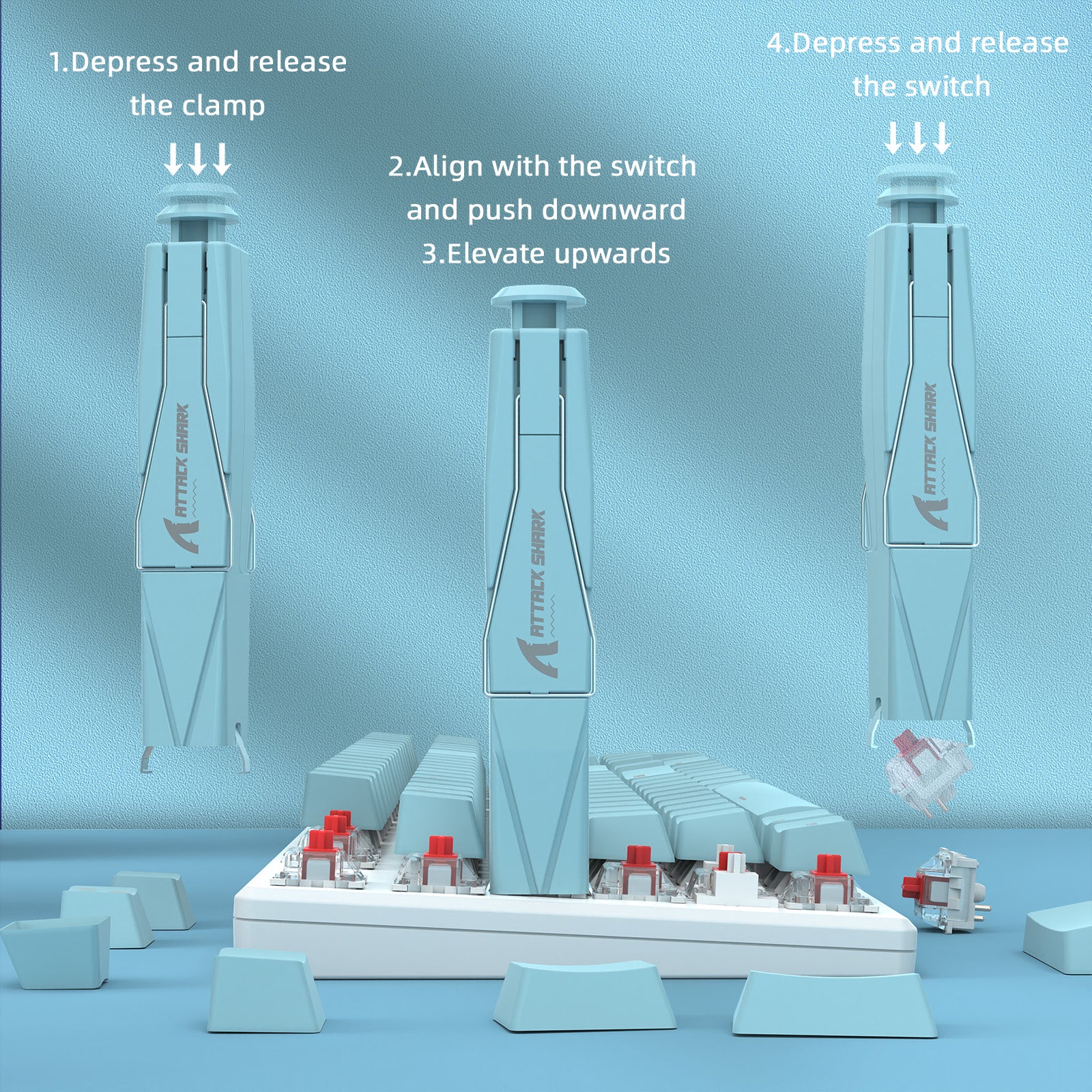 ATTACK SHARK KS01 KEYCAP & SWITCH PULLER - Image 40