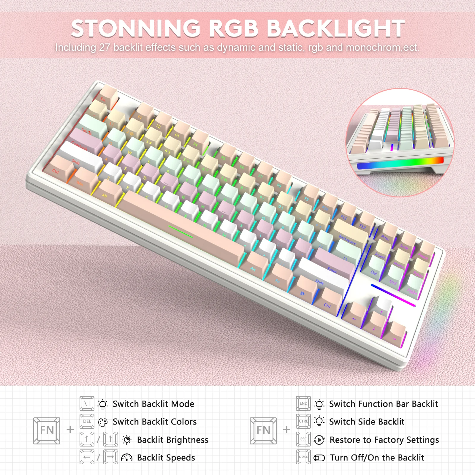 ATTACK SHARK M87 Wireless Mechanical Keyboard - Image 15