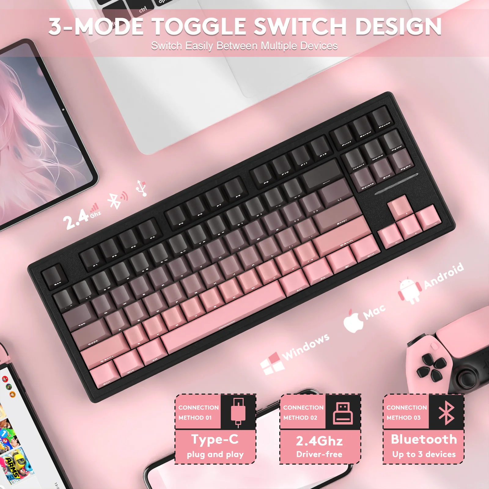 ATTACK SHARK M87 Wireless Mechanical Keyboard - Image 38