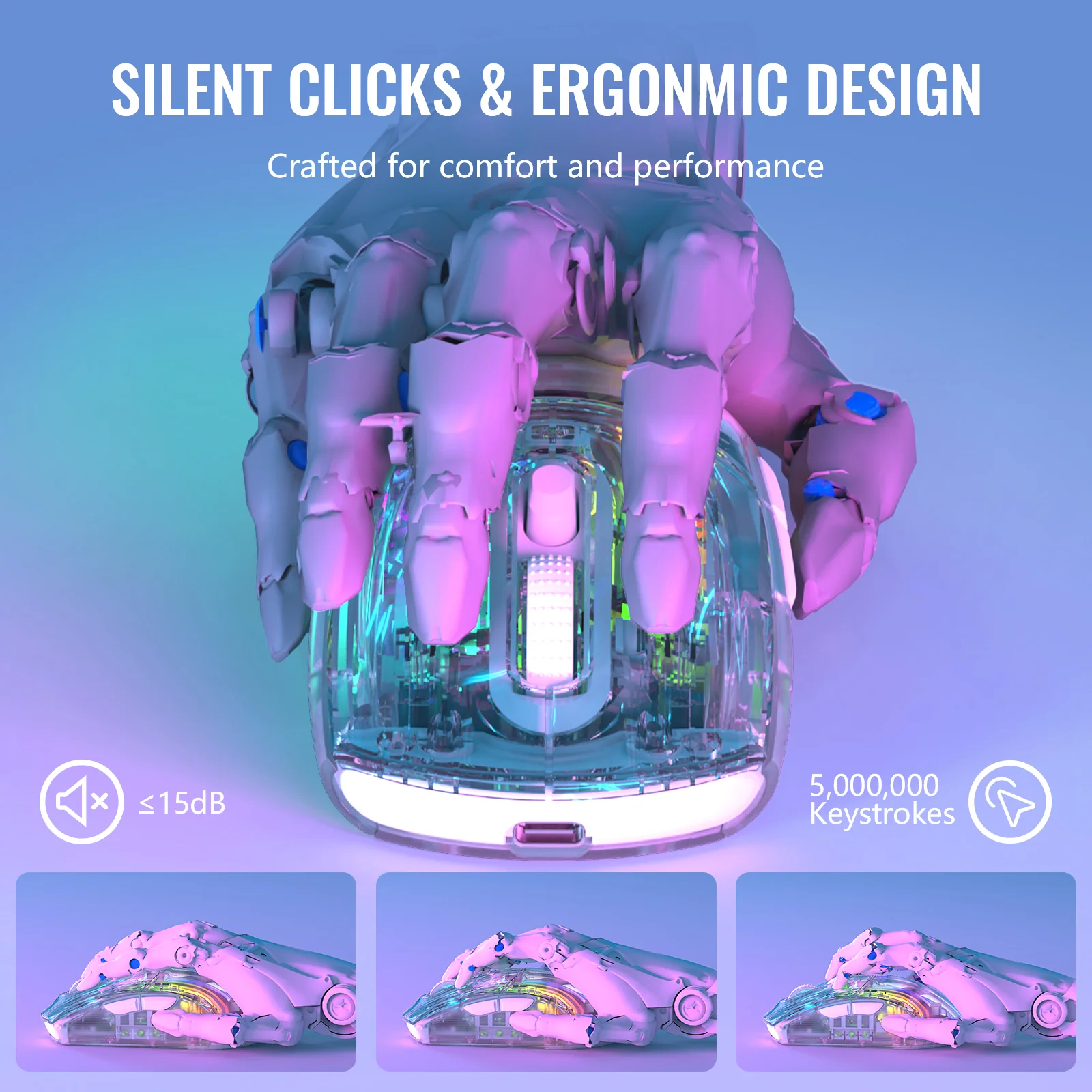 ATTACK SHARK X2PRO Wireless Gaming Mouse with Charging Dock - Image 17