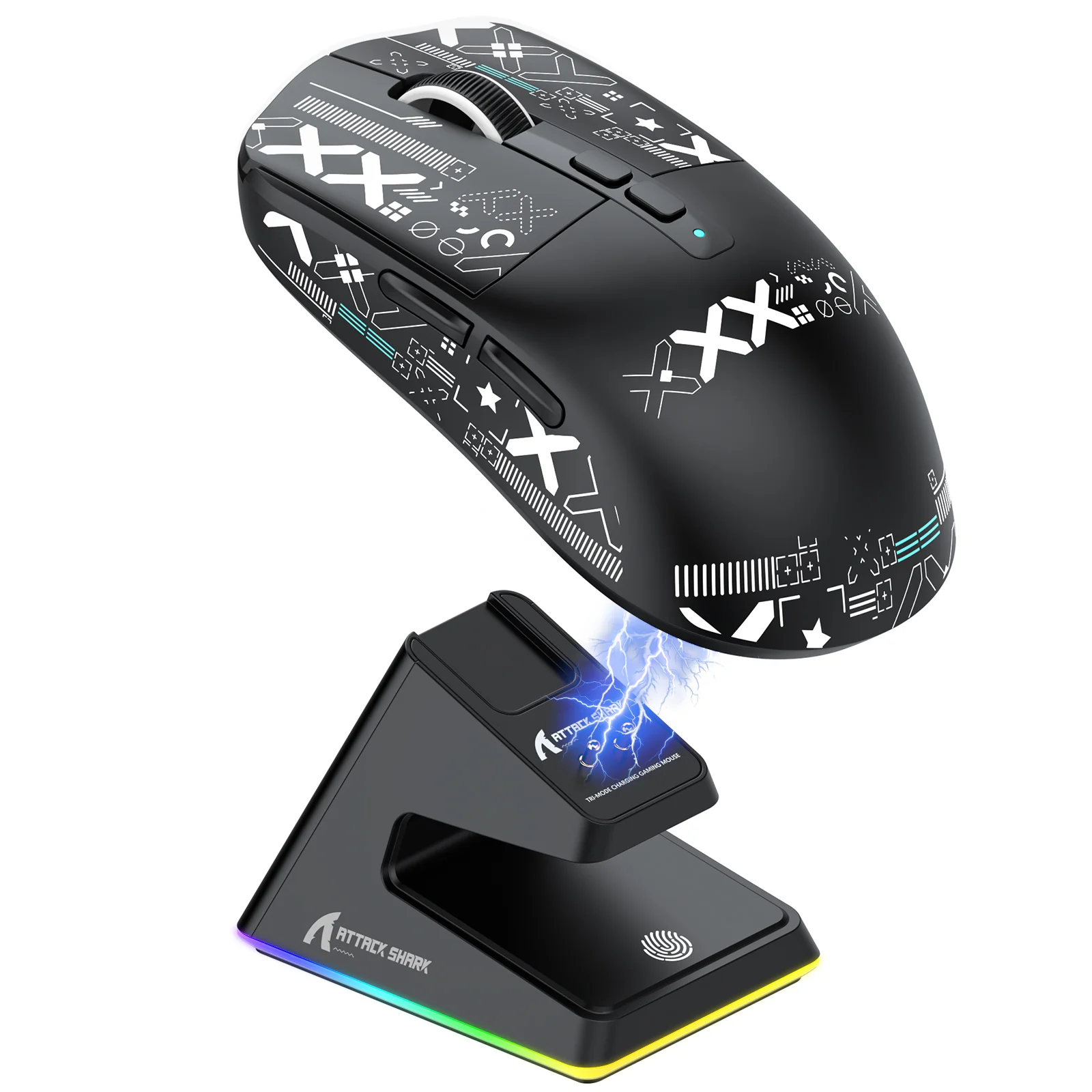 ATTACK SHARK X6 Three Modes Gaming Mouse With Charging Dock - Image 10