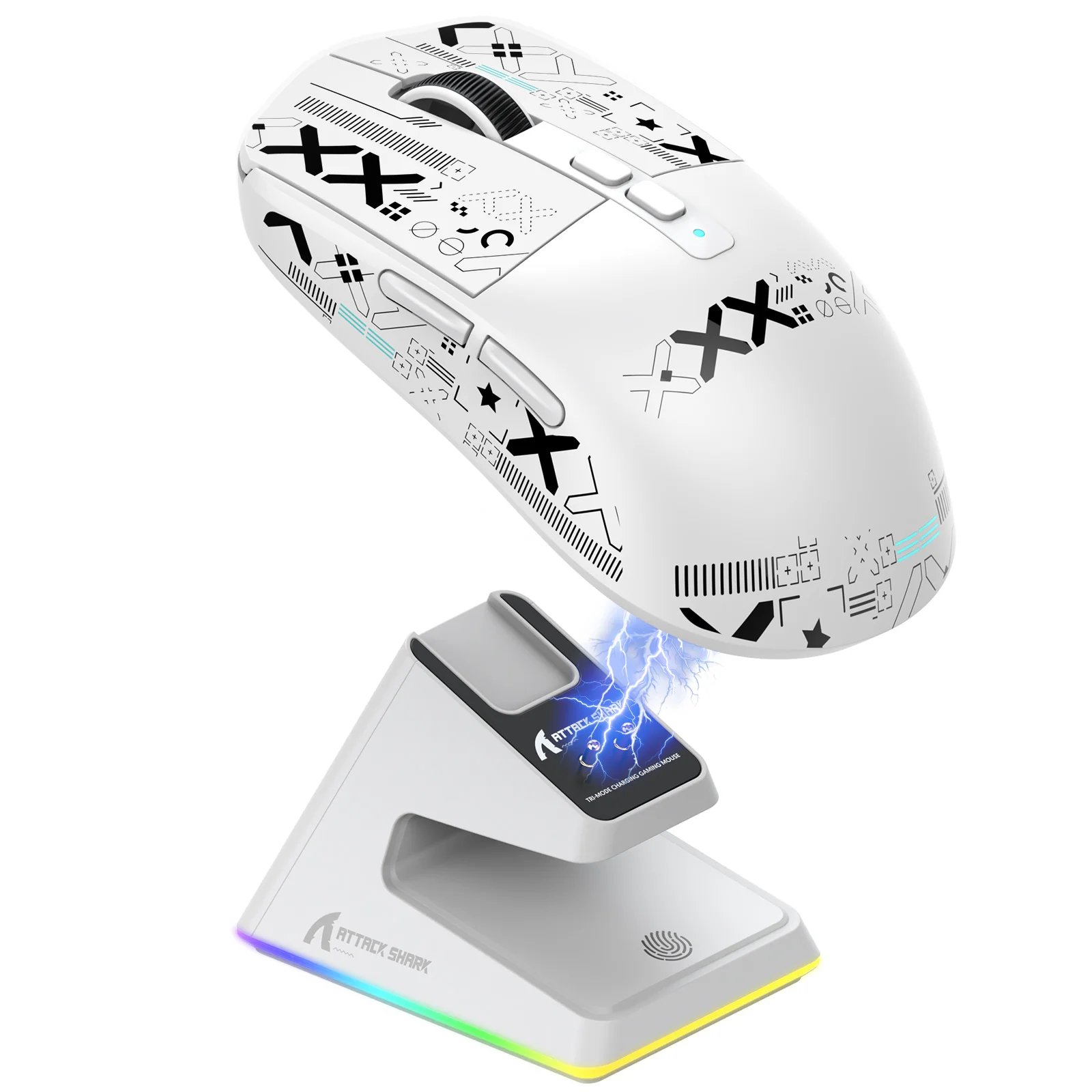ATTACK SHARK X6 Three Modes Gaming Mouse With Charging Dock - Image 8